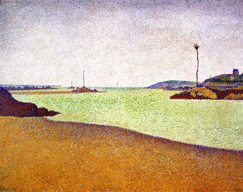 Paul Signac paintings artwork, The Beacons at Saint-Br Paul Signac paintings artwork, The Beacons at Saint-Br